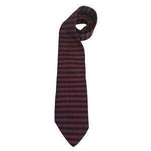 Vintage Paolo Gucci 100% Silk Designer Classic Red Blue Stripe Men's Tie